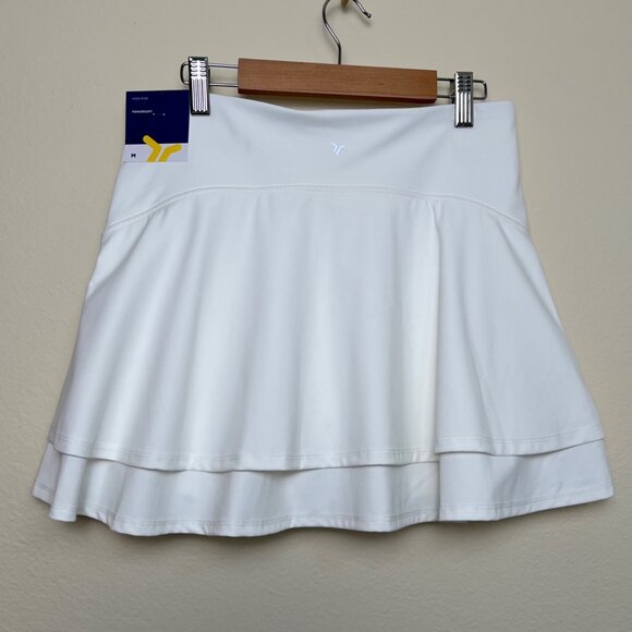 (2) OLD NAVY Active High-Waisted PowerSoft Skort Set Black & White Medium NEW - Picture 7 of 11